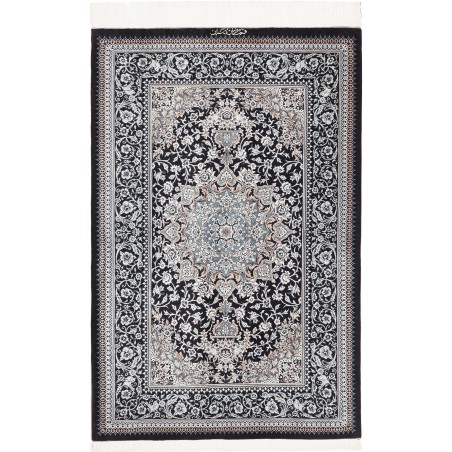 Tappeto Ghom seta Persia bianco 80x121