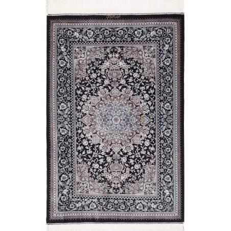 Tappeto Ghom seta Persia bianco 78x120