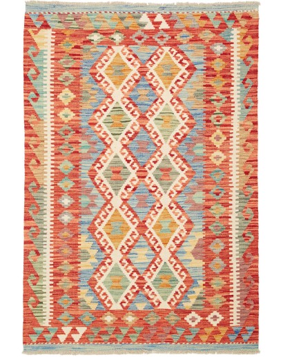 Tappeto Kilim Afghanistan marrone 107x155