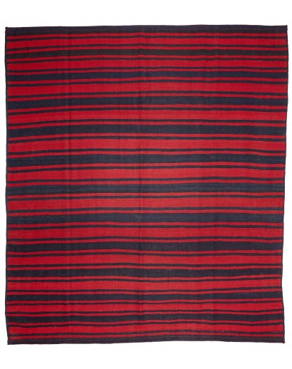 Tappeto Kilim Vintage Persia grigio rosso 276x292