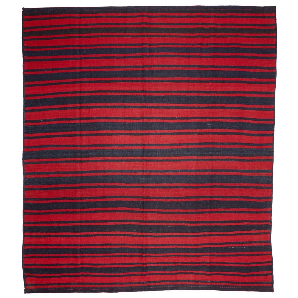 Tappeto Kilim Vintage Persia grigio rosso 276x292