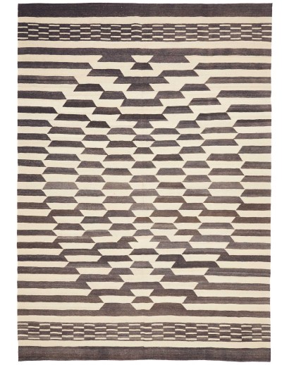 Tappeto Kilim Persia bianco azzurro 213x305