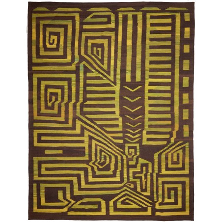 Tappeto Kilim Persia verde marrone 300x389
