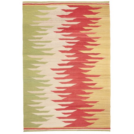 Tappeto Kilim Persia marrone rosso 184x274