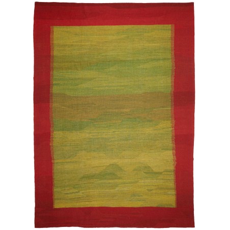 Tappeto Kilim Persia verde marrone 277x395