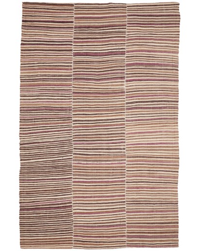 Tappeto Kilim Mazandaran Vintage Persia marrone verde 216x347