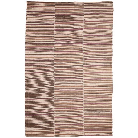 Tappeto Kilim Mazandaran Vintage Persia marrone verde 216x347