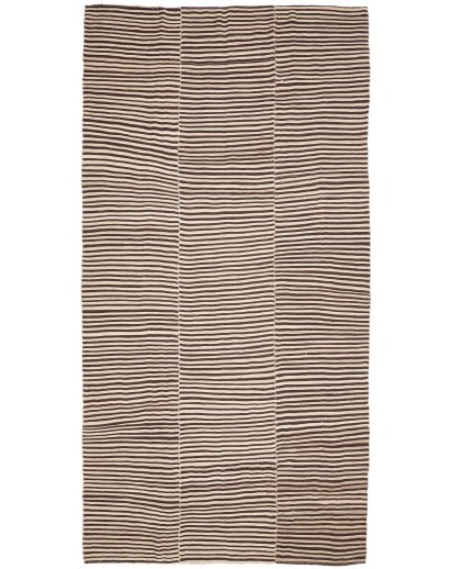 Tappeto Kilim Mazandaran Vintage Persia giallo grigio 208x411