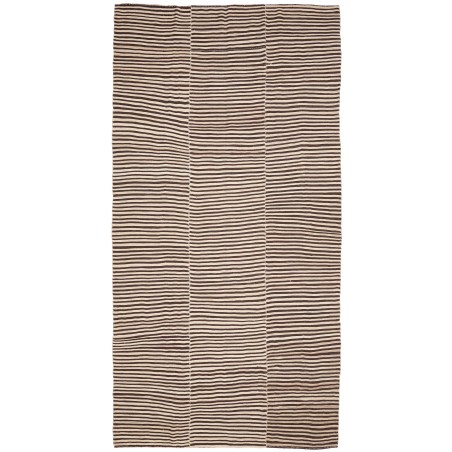 Tappeto Kilim Mazandaran Vintage Persia giallo grigio 208x411