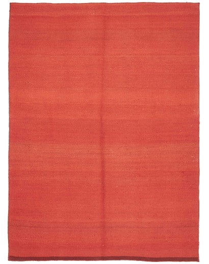 Tappeto Kilim Plain Persia rosso 151x205