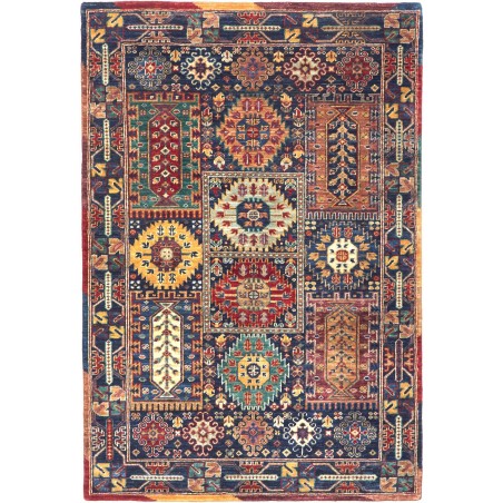 Tappeto Tribal Pakistan azzurro grigio 100x152
