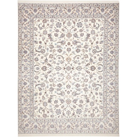 Tappeto Nain 6La Persia bianco grigio 306x403