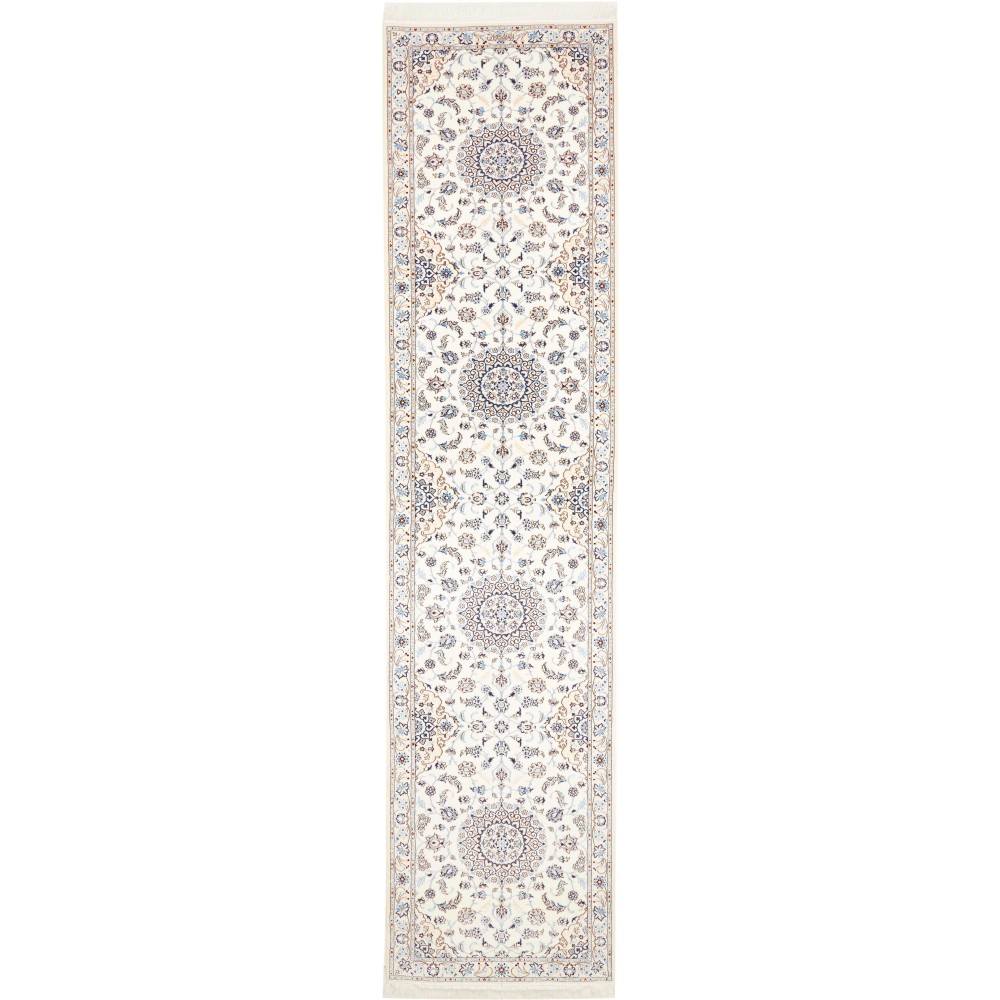 Tappeto Nain 6La Persia beige verde 87x400