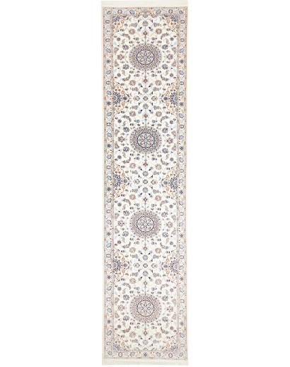 Tappeto Nain 6La Persia beige grigio 85x400