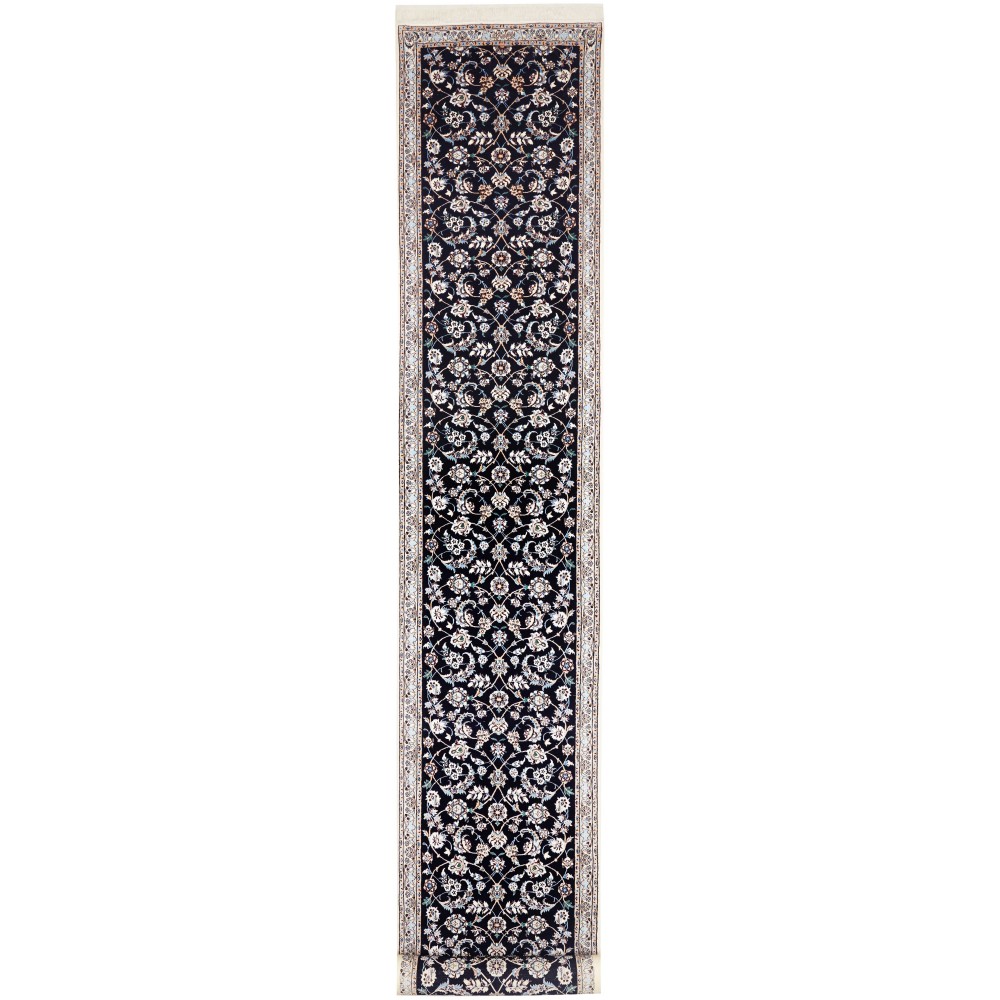 Tappeto Nain 6La Persia bianco azzurro 85x612