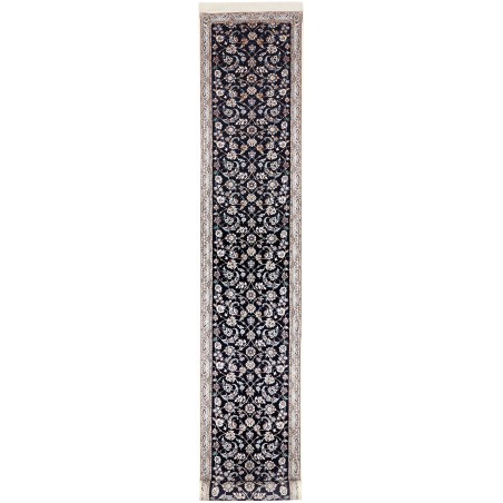Tappeto Nain 6La Persia bianco azzurro 85x612