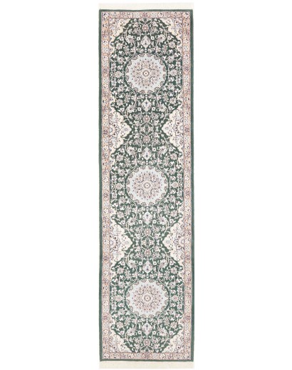 Tappeto Nain 9La Persia bianco azzurro 80x303