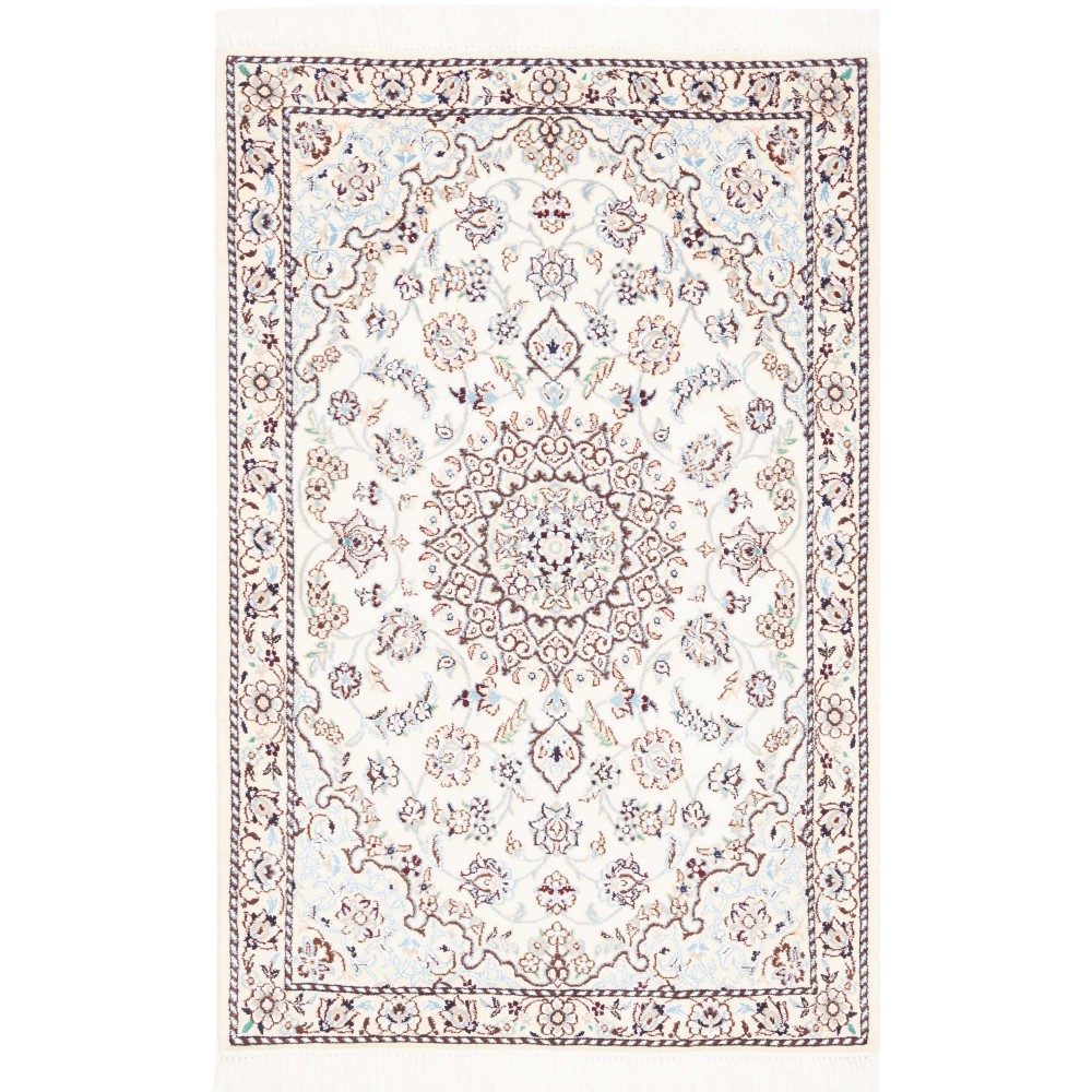Tappeto Nain 9La Persia beige azzurro 80x124
