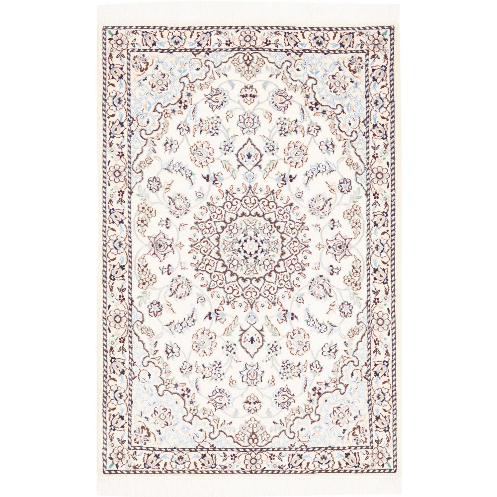 Tappeto Nain 9La Persia beige azzurro 85x122