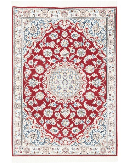 Tappeto Nain 9La Persia bianco marrone 82x118