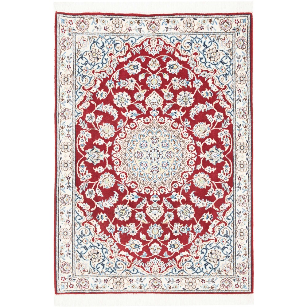 Tappeto Nain 9La Persia bianco marrone 82x118