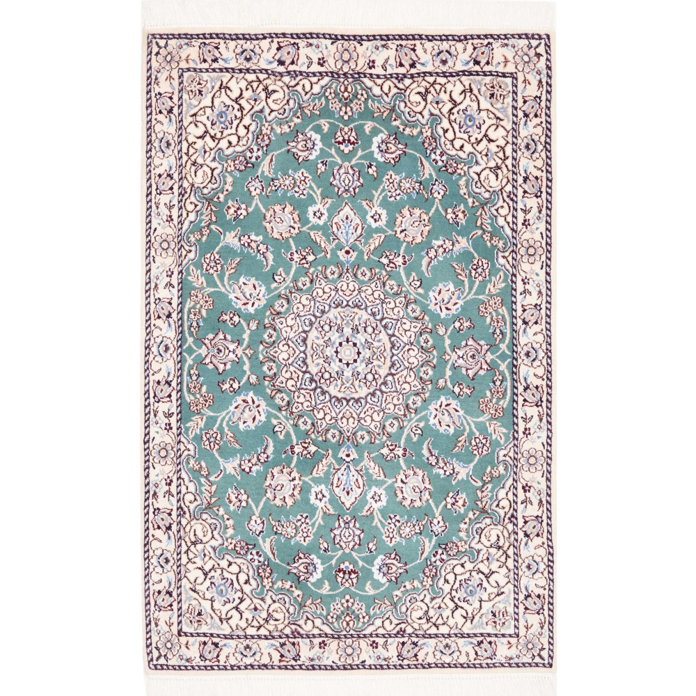 Tappeto Nain 9La Persia bianco verde 81x127