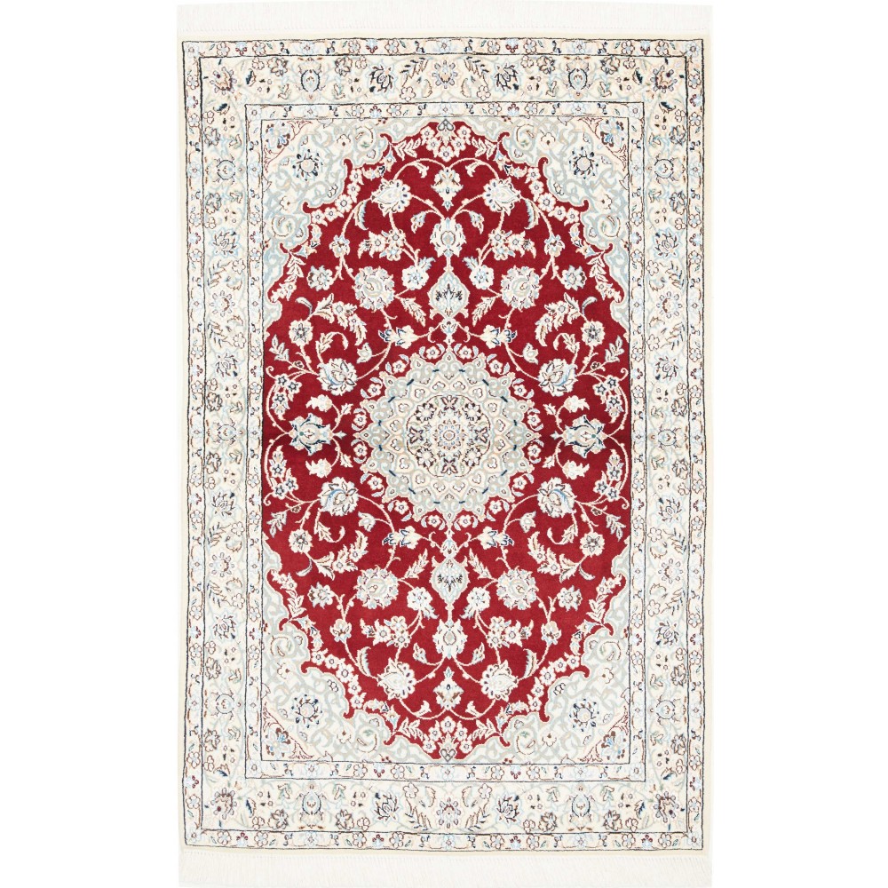 Tappeto Nain 9La Persia bianco grigio 100x158