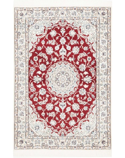 Tappeto Nain 9La Persia bianco marrone 102x148