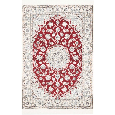 Tappeto Nain 9La Persia bianco marrone 102x148
