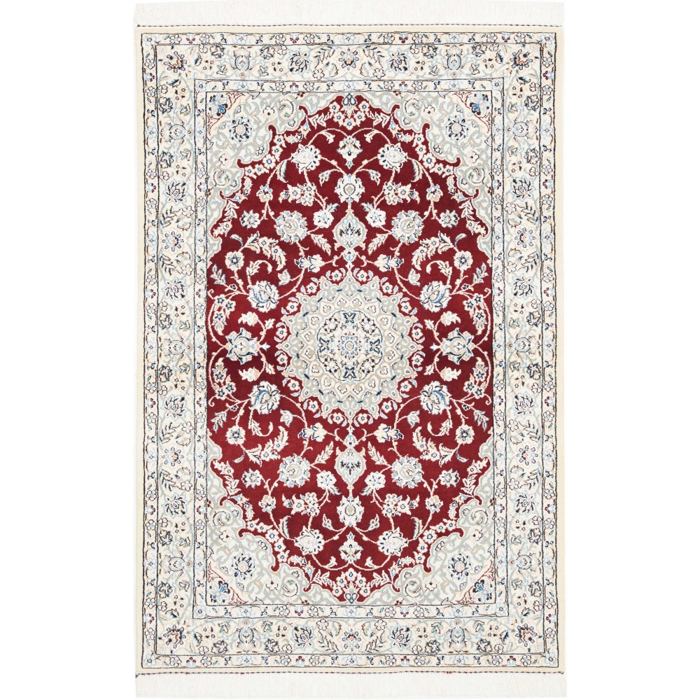 Tappeto Nain 9La Persia bianco grigio 98x155