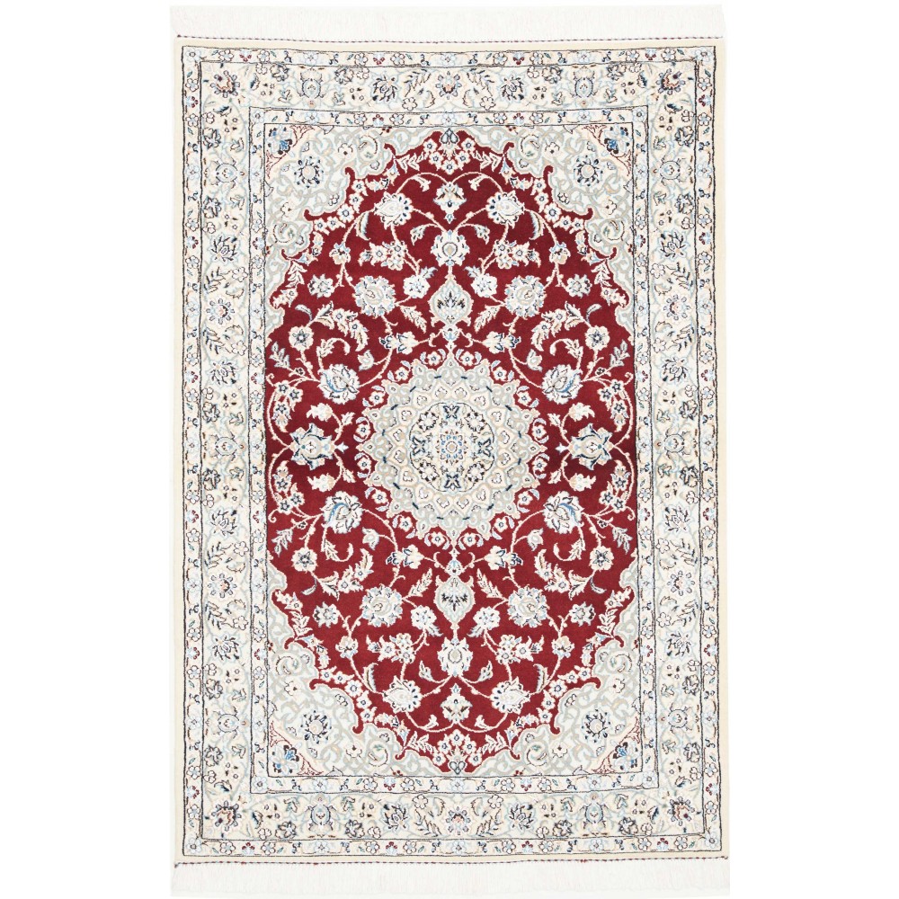 Tappeto Nain 9La Persia bianco marrone 100x152