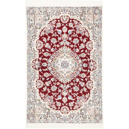 Tappeto Nain 9La Persia bianco grigio 102x155