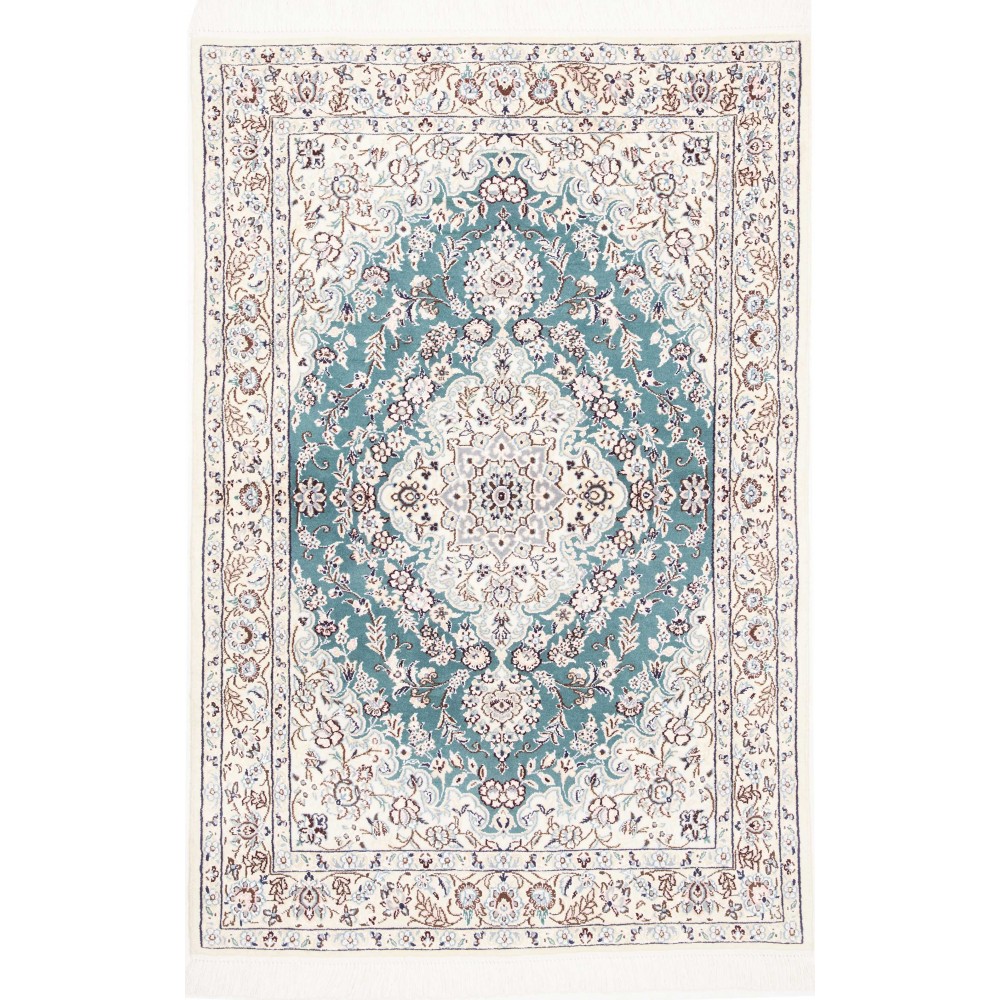Tappeto Nain 9La Persia beige azzurro 100x150