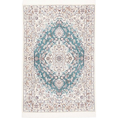 Tappeto Nain 9La Persia beige azzurro 100x150