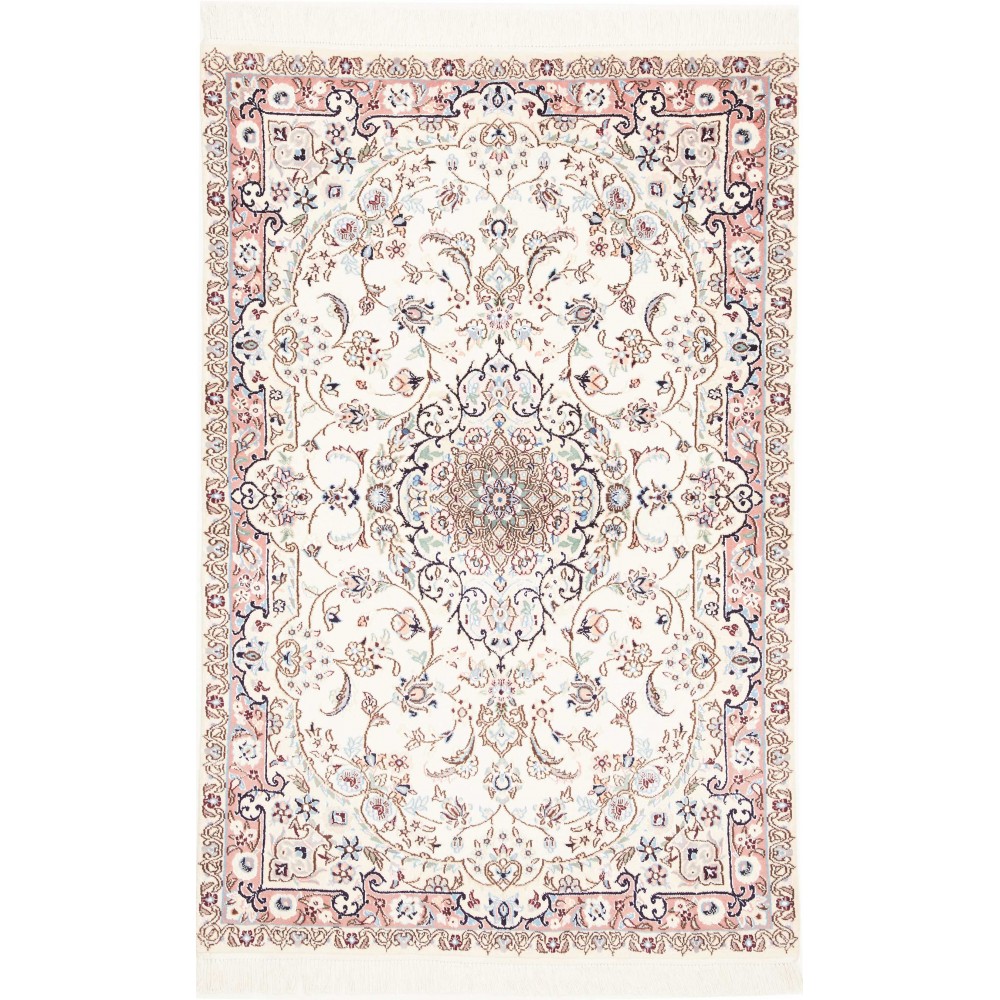 Tappeto Nain 9La Persia bianco grigio 103x154