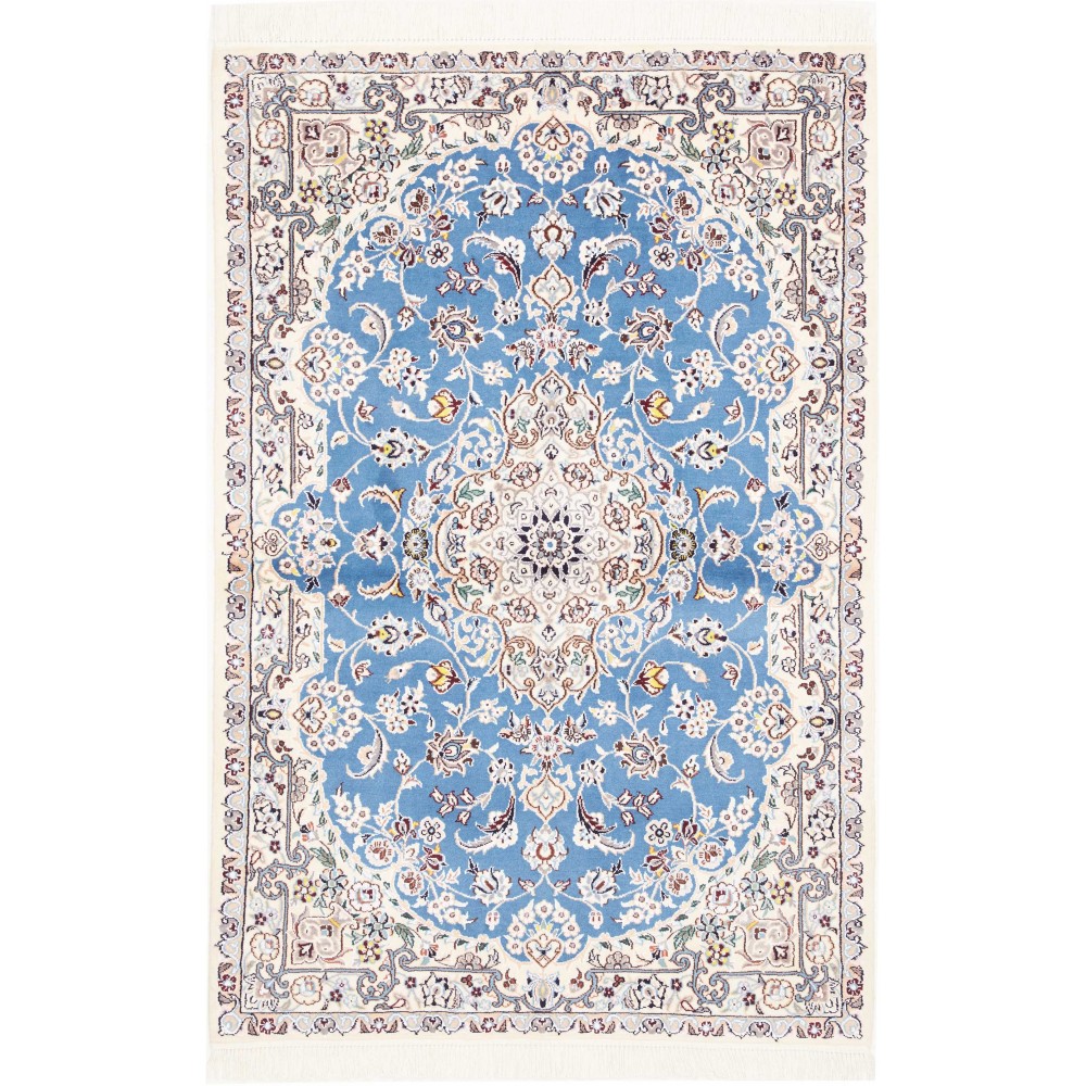 Tappeto Nain 9La Persia bianco grigio 102x155