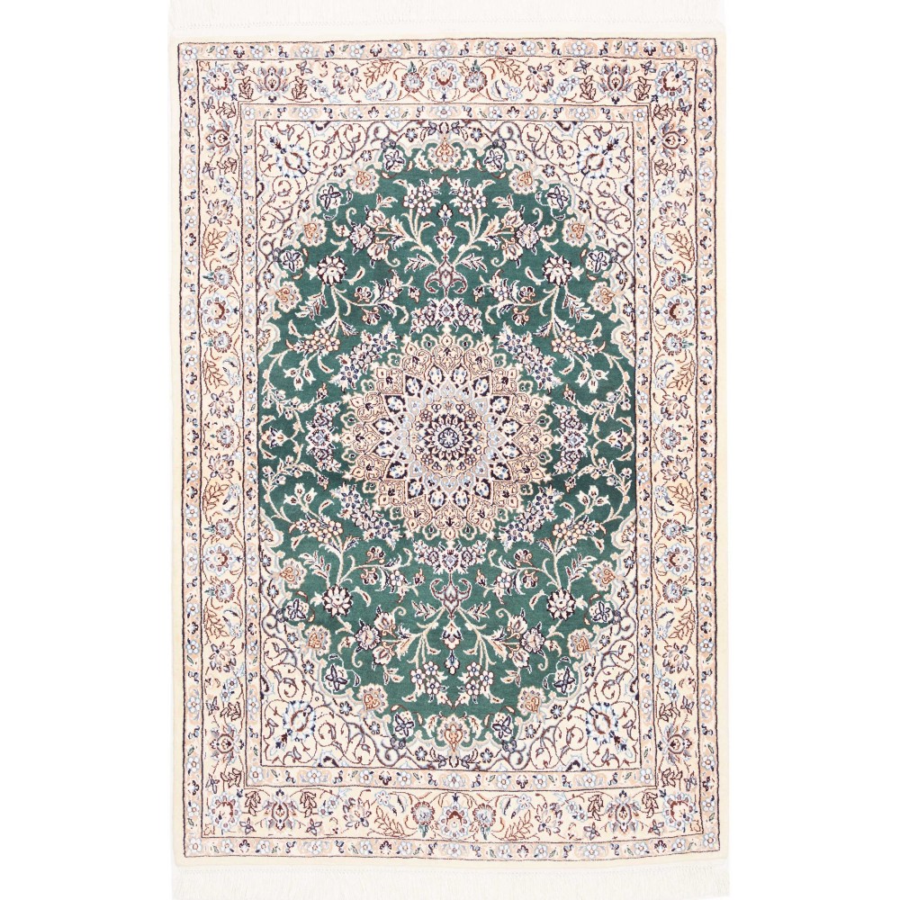 Tappeto Nain 9La Persia azzurro 105x154