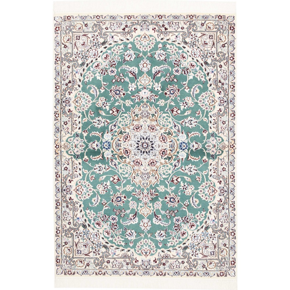 Tappeto Nain 9La Persia bianco grigio 102x151