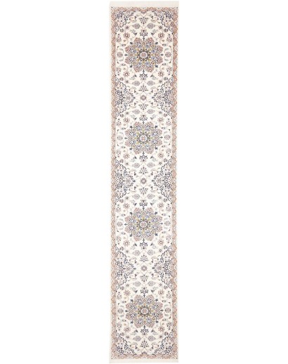 Tappeto Nain 9La Persia bianco grigio 69x386