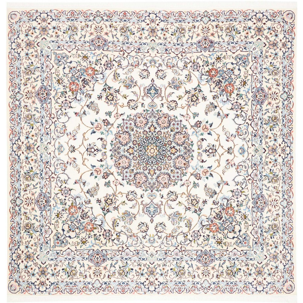 Tappeto Nain 9La Persia bianco azzurro 202x200