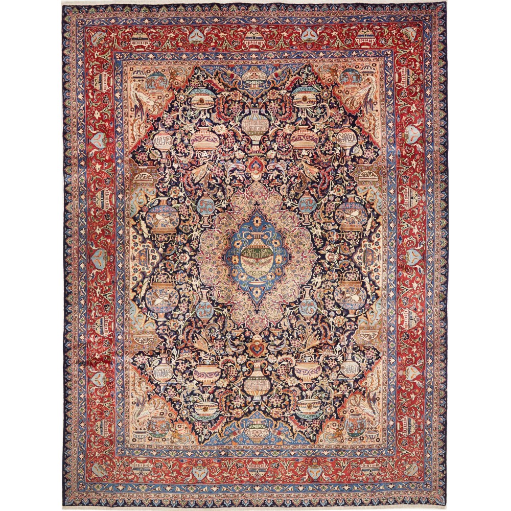 Tappeto Kashamr Zirkhaki Persia marrone grigio 305x407