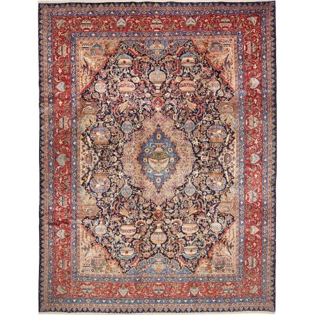 Tappeto Kashamr Zirkhaki Persia marrone grigio 305x407