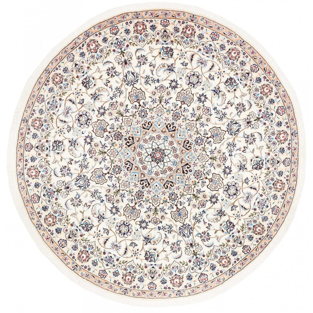Tappeto Nain 9La Persia bianco grigio 200x200