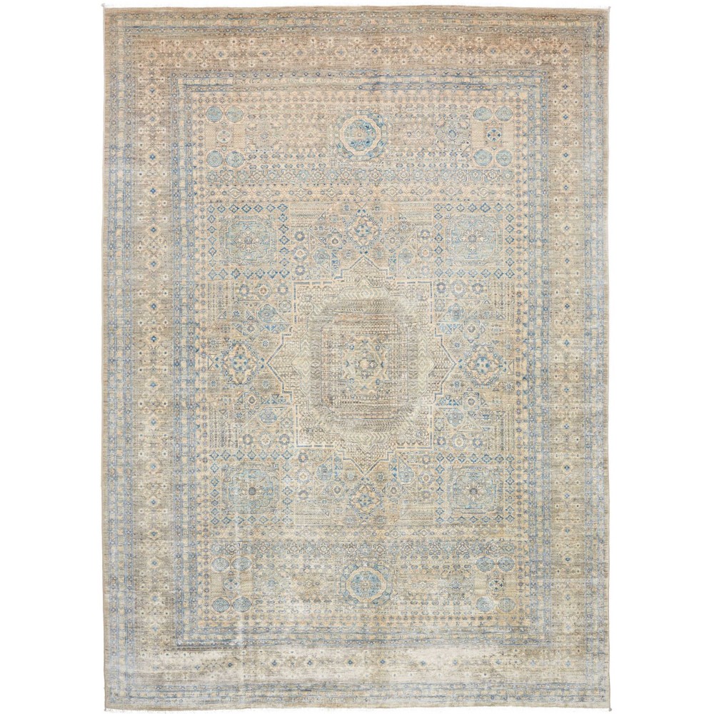 Tappeto Mamlouk Pakistan beige azzurro 248x343