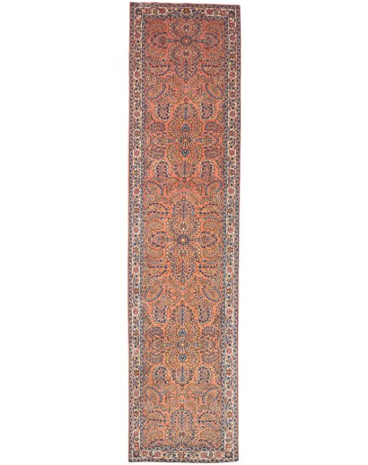 Tappeto Sarough Persia marrone grigio 92x403