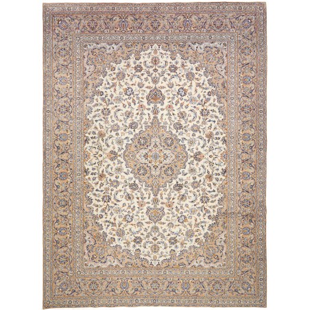 Tappeto Kashan Persia beige grigio 298x400
