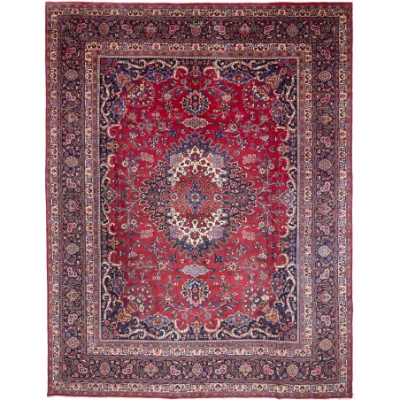 Tappeto Mashad Persia marrone grigio 318x408