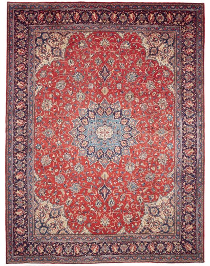 Tappeto Sarough Persia marrone grigio 303x398