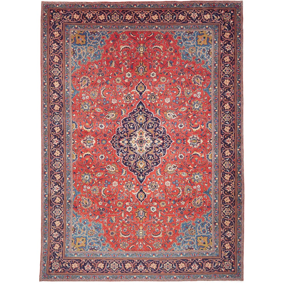Tappeto Sarough Persia marrone giallo 260x356