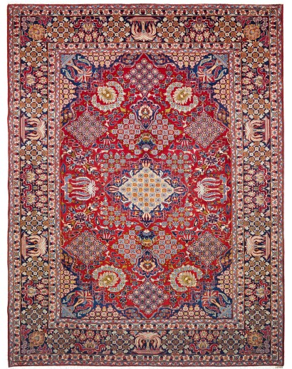 Tappeto Nadjafabad Persia marrone grigio 298x403
